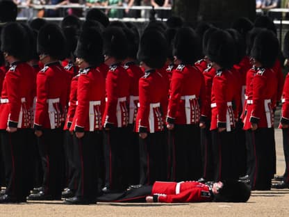 Ohnmachtsanfälle bei den Proben der königlichen Garde, 2023. 