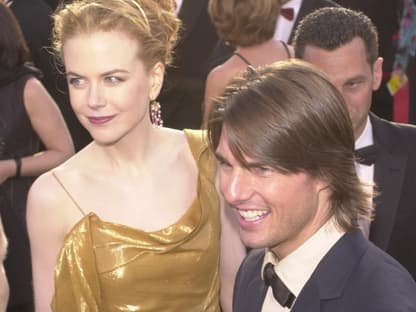 Nicole Kidman und Tom Cruise posieren auf dem roten Teppich