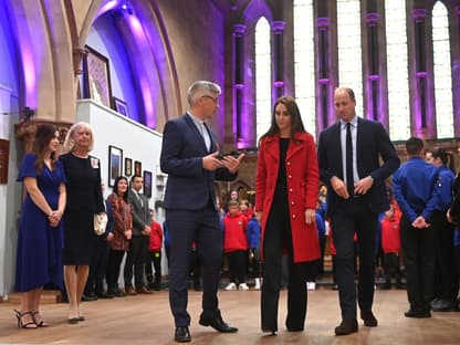 Prinzessin Kate und Prinz William zu Besuch in der St.-Thomas-Kirche in Swansea, Wales September 2022.