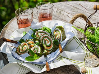 Spinat Lachs Röllchen Picknick Rezepte