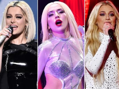 Bebe Rexha, Ava Max und Kelsea Ballerina singen auf der Bühne