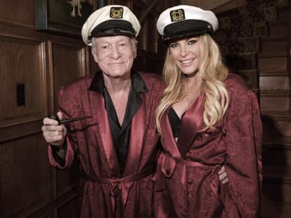 Hugh Hefner mit Ehefrau Crystal Hefner