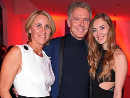 Jörg Pilawa mit Noch-Ehefrau Irina und Tochter Emmy