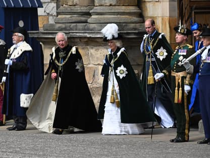 König Charles und Königin Camilla am 05. Juli bei der Krönung in Schottland.