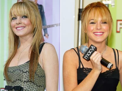 Lindsay Lohan mit blonden Haaren im Jahr 2003