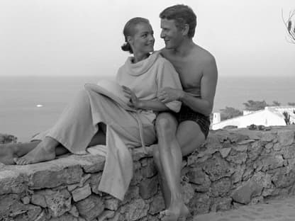 Romy Schneider mit Ehemann Harry Meyen