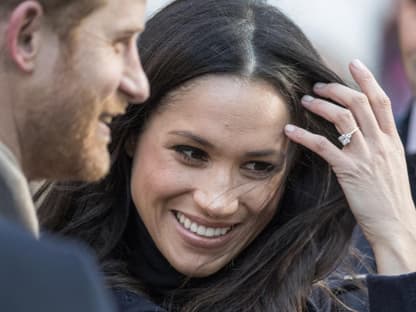 Prinz Harry und Herzogin Meghan nach der Verlobung 2017. 