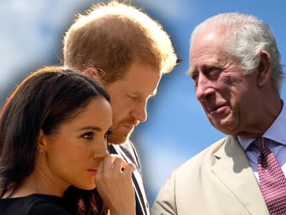 Herzogin Meghan, Prinz Harry und König Charles III. 