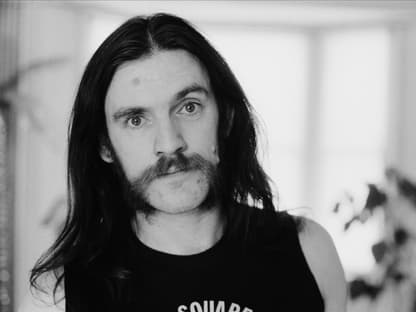 Lemmy Kilmister schwarzweiß