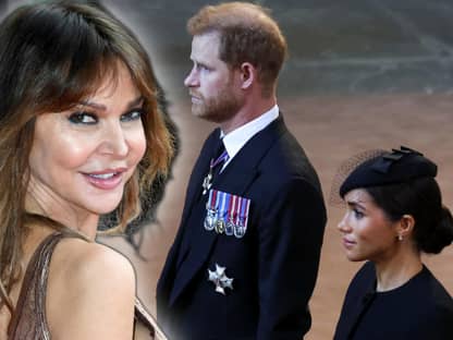 Lizzie Cundy, Prinz Harry und Herzogin Meghan. 