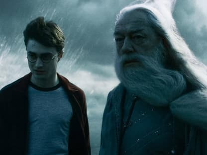 Daniel Radcliffe und Michael Gambon bei "Harry Potter"