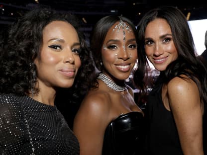 Kerry Washington, Kelly Rowland und Herzogin Meghan bei der "RENAISSANCE WORLD TOUR" von Beyoncé im SoFi-Stadion 2023