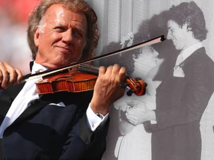 André Rieu und Ehefrau Marjorie bei ihrer Hochzeit 1975