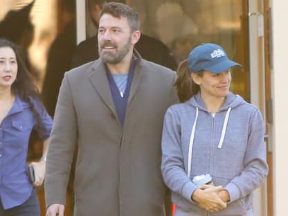 Ben Affleck und Jennifer Garner lächeln