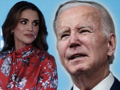 Königin Rania von Jordanien und USA-Präsident Joe Biden. 