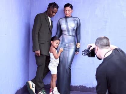 Travis Scott und Kylie Jenner mit Tochter Stormi