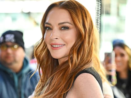 Lindsay Lohan lächelt und sieht gesund aus