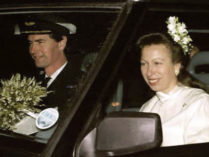 Prinzessin Anne bei ihrer zweiten Hochzeit mit Timothy Laurence