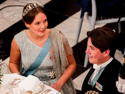 Prinzessin Ingrid Alexandra und Prinz Christian in Kopenhagen. 