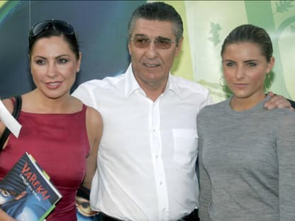 Simone Thomalla, Rudi Assauer und Sophia Thomalla Arm in Arm