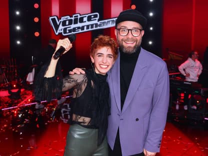 Anny Ogrezeanu und Mark Forster im "The Voice of Germany"-Finale 2022