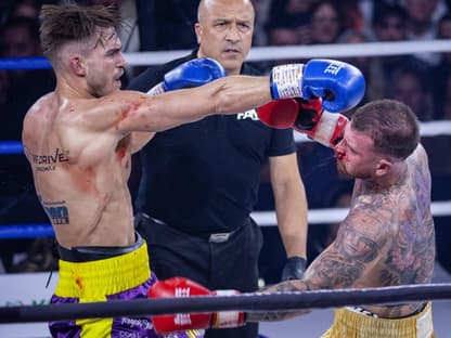 Gigi Birofio und Can Kaplan boxen bei "Fame Fighting" gegeneinander