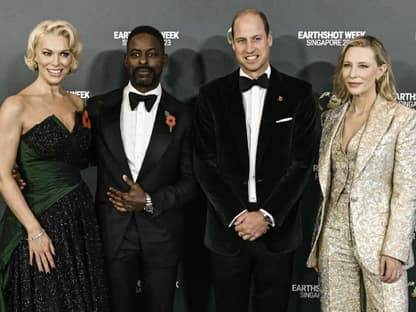 Hannah Waddingham, Sterling K. Brown, Prinz-William und Cate Blanchet in Singapur. 