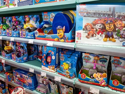 Paw Patrol Spielzeug im Regal