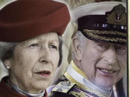 Prinzessin Anne und ihr Bruder König Charles III. 