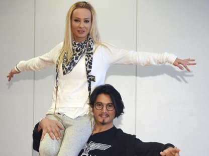 Cora Schumacher mit Erich Klaan bei "Let's Dance"-Probe