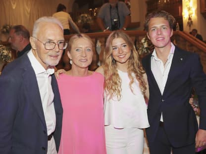 Franz, Heidi, Francesca und Joel Beckenbauer