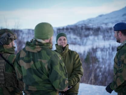 Prinzessin Ingrid Alexandra beim Militär. 