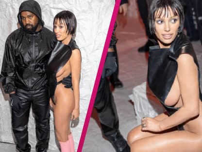 Kanye West und Bianca Censori auf der Fashion Week in Mailand