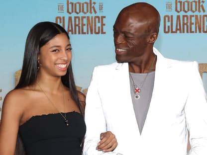 Seal und Tochter Lou Samuel bei Premiere