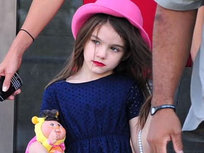 Suri Cruise 2011 in New York, trägt Lippenstift