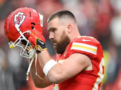 Travis Kelce beim Super Bowl 2024