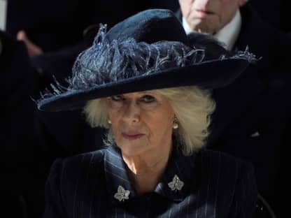 Königin Camilla bei einer Trauerfeier in Windsor, 2024.