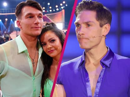 Mikaela Tatarkin und Maria Clara Groppler nach ihrem "Let's Dance"-Exit, Christian Polanc sieht traurig aus