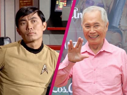 Collage George Takei früher und heute