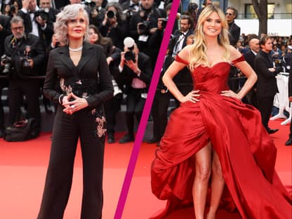 Jane Fonda und Heidi Klum in Cannes