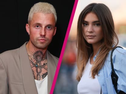 Stefanie Giesinger und Marcus Butler mit pinken Riss