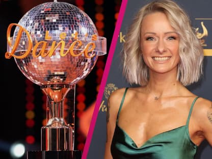 Collage Let's Dance Pokal und Christin Stark