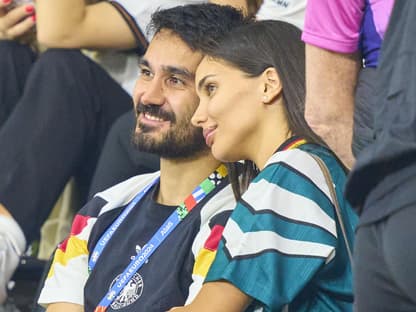 EM 2024: Deutschland - Schweiz - Ilkay Gündogan verliebt mit Frau Sara Gündogan