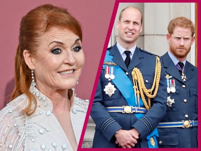 Sarah Ferguson, Prinz William & Prinz Harry