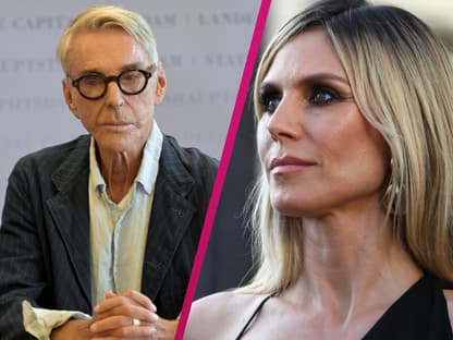 Wolfang Joop und Heidi Klum schauen ernst