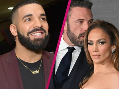 Drake lacht, Ben Affleck und JLo ernst