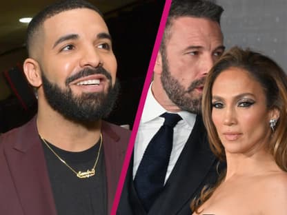 Drake lacht, Ben Affleck und JLo ernst