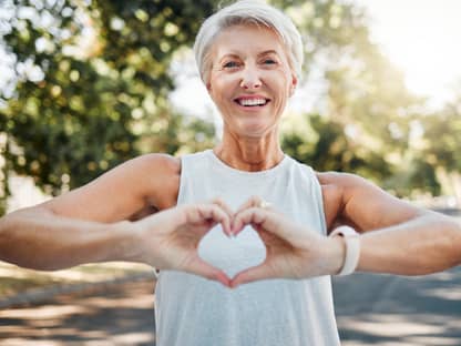 Frau Herzgesundheit im Sommer