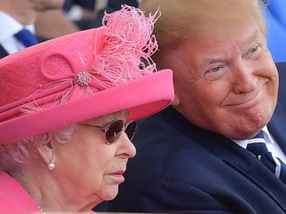 Donald Trump und Queen Elizabeth II.