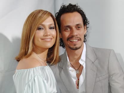 Jennifer Lopez und Marc Anthony glücklich